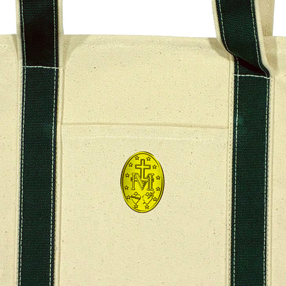 Miraculous Medal bag in cotton canvas